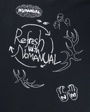 NOMANUAL(ノーマニュアル) FREE DRAWING T-SHIRT - BLACK