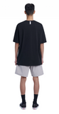 NOMANUAL(ノーマニュアル)  3T ARCH LOGO T-SHIRT - BLACK