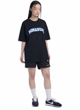 NOMANUAL(ノーマニュアル)  3T ARCH LOGO T-SHIRT - BLACK