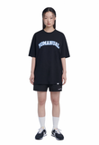 NOMANUAL(ノーマニュアル)  3T ARCH LOGO T-SHIRT - BLACK