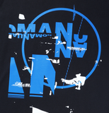 NOMANUAL(ノーマニュアル)  S.S PRINT T-SHIRT - BLACK