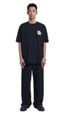 NOMANUAL(ノーマニュアル) CRACKED T-SHIRT - BLACK