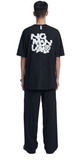 NOMANUAL(ノーマニュアル) CRACKED T-SHIRT - BLACK