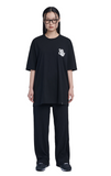 NOMANUAL(ノーマニュアル) CRACKED T-SHIRT - BLACK