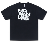NOMANUAL(ノーマニュアル) CRACKED T-SHIRT - BLACK