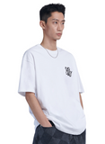 NOMANUAL(ノーマニュアル) CRACKED T-SHIRT - WHITE