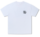 NOMANUAL(ノーマニュアル) CRACKED T-SHIRT - WHITE