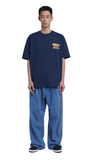 NOMANUAL(ノーマニュアル)  DOODLE LOGO T-SHIRT - DARK NAVY