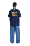 NOMANUAL(ノーマニュアル)  DOODLE LOGO T-SHIRT - DARK NAVY