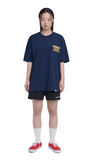 NOMANUAL(ノーマニュアル)  DOODLE LOGO T-SHIRT - DARK NAVY