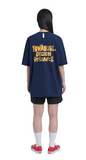 NOMANUAL(ノーマニュアル)  DOODLE LOGO T-SHIRT - DARK NAVY