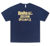 NOMANUAL(ノーマニュアル)  DOODLE LOGO T-SHIRT - DARK NAVY