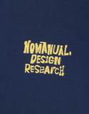 NOMANUAL(ノーマニュアル)  DOODLE LOGO T-SHIRT - DARK NAVY
