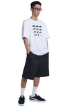 NOMANUAL(ノーマニュアル)  E.P T-SHIRT - WHITE