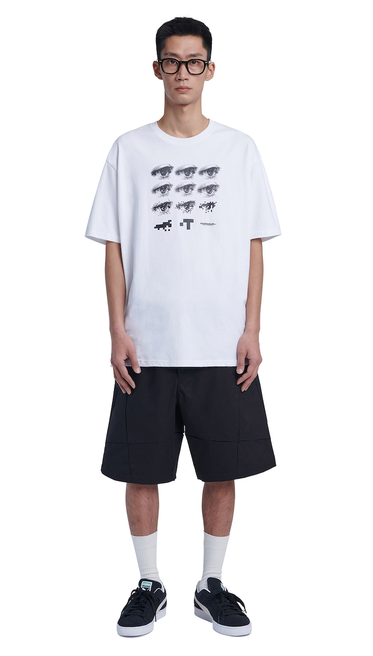 NOMANUAL(ノーマニュアル)  E.P T-SHIRT - WHITE