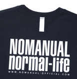 NOMANUAL(ノーマニュアル) NM HOUSE T-SHIRT - BLACK
