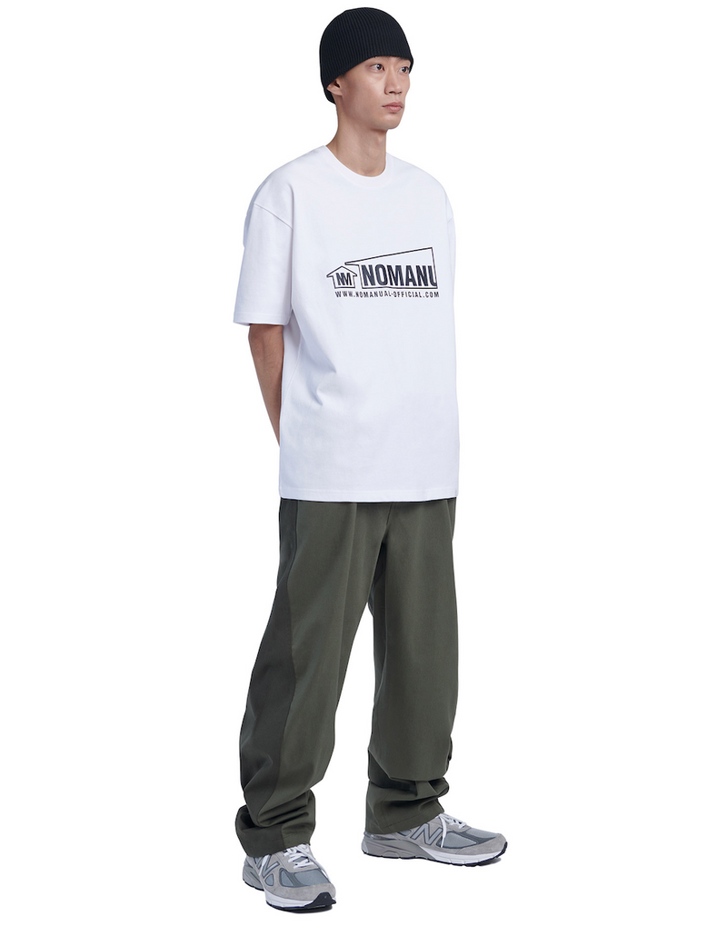 NOMANUAL(ノーマニュアル) NM HOUSE T-SHIRT - WHITE