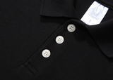JEMUT (ジェモッ)  Loosefit collar T-shirts BLACK JKST2066