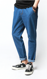 JEMUT (ジェモッ) loose-fitting denim pants Deep Blue HJBLP0174