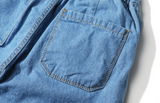 JEMUT (ジェモッ) loose-fitting denim pants Light Blue HJBLP0174