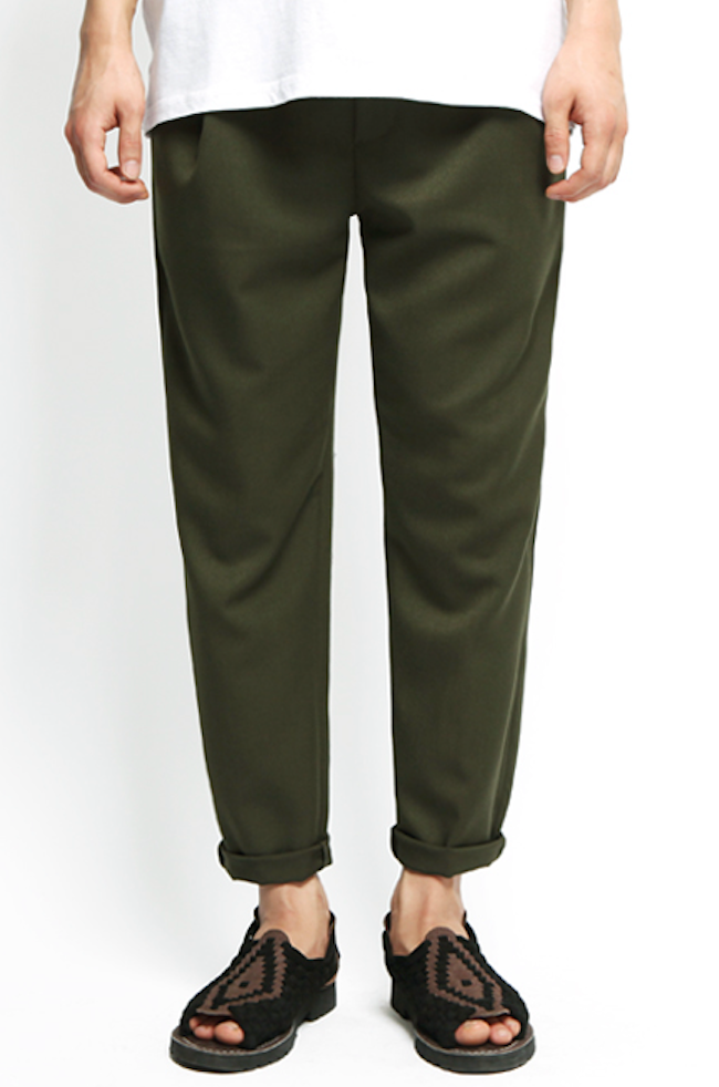 JEMUT (ジェモッ) TR SPAN SLIM BAND SLACKS KHAKI HJLP2019