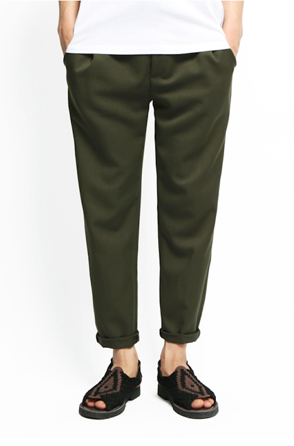 JEMUT (ジェモッ) TR SPAN SLIM BAND SLACKS KHAKI HJLP2019