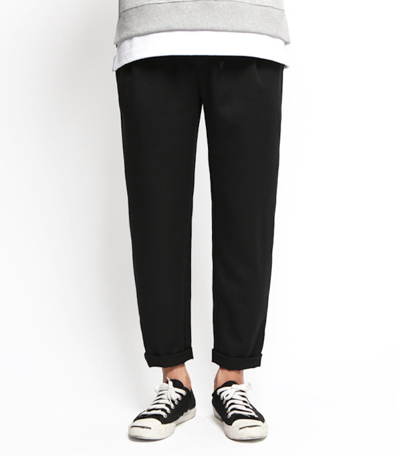 JEMUT (ジェモッ) TR SPAN SLIM BAND SLACKS BLACK HJLP2019