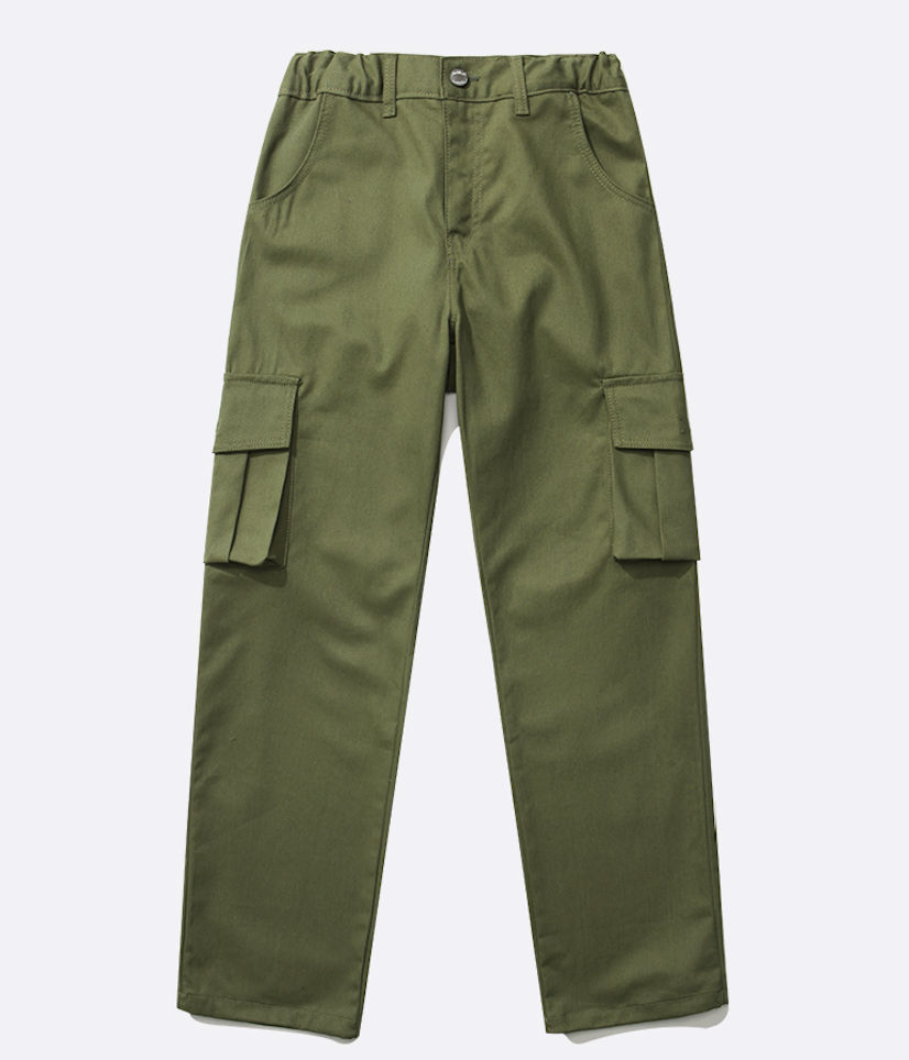 JEMUT (ジェモッ) YOUTH WIDE CARGO PANTS 4COLOR KHAKI YHLP2159