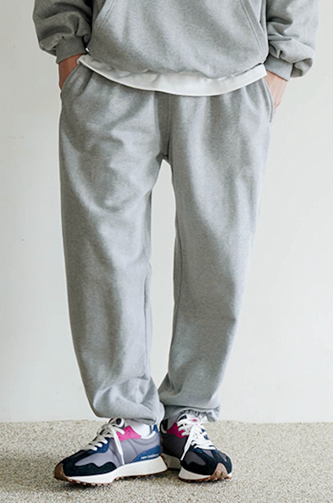 JEMUT (ジェモッ) WIDE EASY SWEAT PANTS GRAY KJLP2179