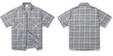 JEMUT (ジェモッ) MONACOTOUR CHECK SHIRTS NAVY HSSS2212