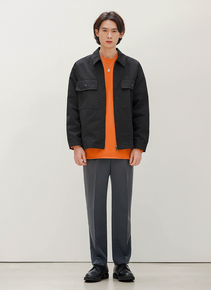 JEMUT (ジェモッ) Calm Slacks Dark Gray HSLP2220