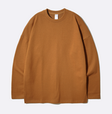 JEMUT (ジェモッ) OVERFIT LAYERED LONG T-SHIRTS BROWN KJLT2153