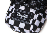 デイライフ(Daylife)  DAYLIFE STRING POCKET 2-WAY POUCH BAG (CHECK BOARD)