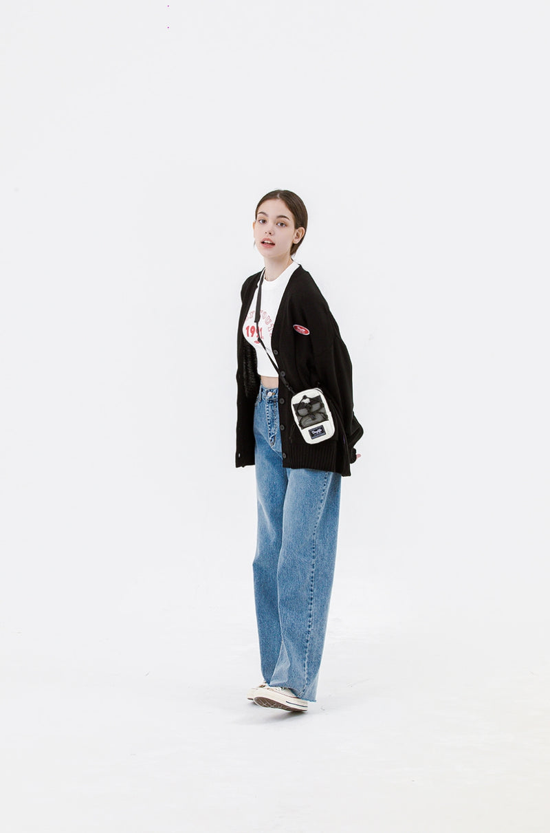 デイライフ(Daylife)  DAYLIFE STRING POCKET 2-WAY POUCH BAG (IVORY)