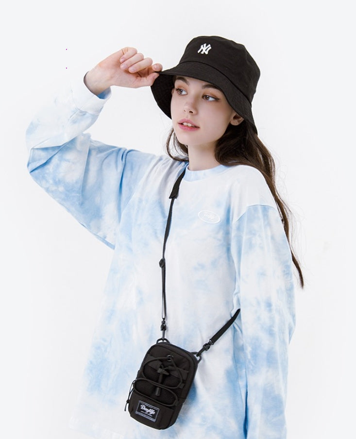 デイライフ(Daylife)  DAYLIFE STRING POCKET 2-WAY POUCH BAG (BLACK)