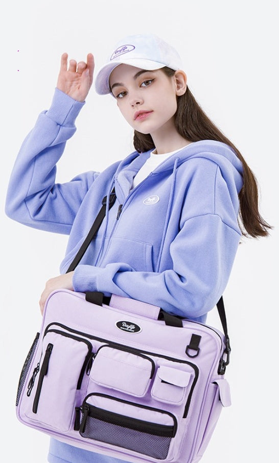 デイライフ(Daylife)  DAYLIFE MULTI POCKET PLUS CROSS BAG (PURPLE)