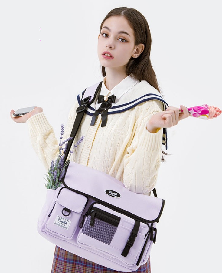 デイライフ(Daylife)  DAYLIFE POST-UP CROSS BAG (PURPLE)