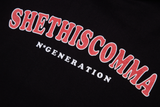 シディスコンマ(SHETHISCOMMA) HALF HOOD T