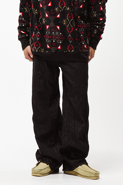 シディスコンマ(SHETHISCOMMA) DENIM CRUMBLE PANTS