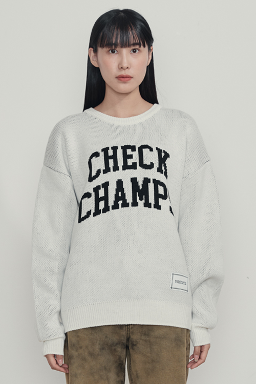 ボーンチャンプス(BORN CHAMPS) BC CM Logo Knit B21FT22IV