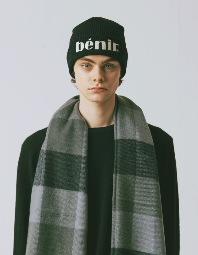 benir (ベニル) BENIR CHAIN EMBROISERY BEANIE[BLACK]