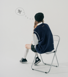 ダブルユーブイプロジェクト(WV PROJECT) Jerry Wool Knit Best Navy MJKN7524