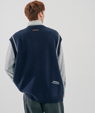 ダブルユーブイプロジェクト(WV PROJECT) Jerry Wool Knit Best Navy MJKN7524