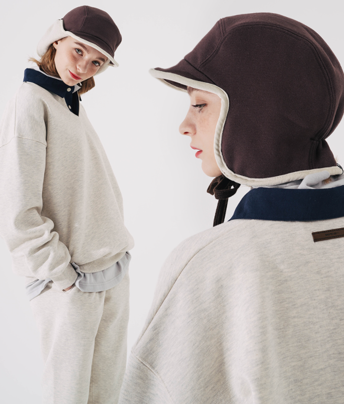 ダブルユーブイプロジェクト(WV PROJECT) Fluffy Pilot Hat Brown SHAC7557