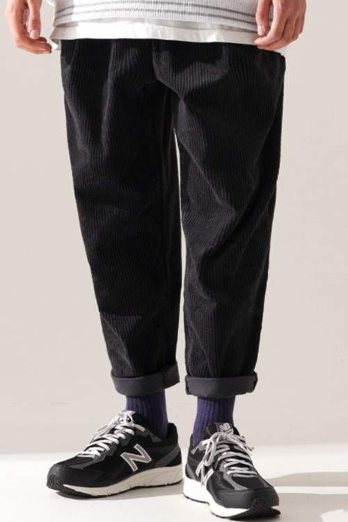 ティーダブリューエヌ(TWN) Smoothie Corduroy Pants Deep Gray JELP3401