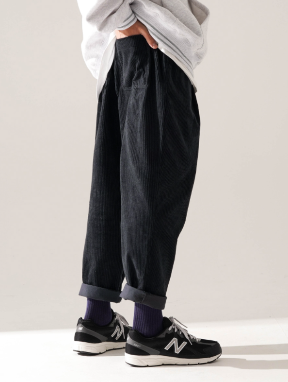 ティーダブリューエヌ(TWN) Smoothie Corduroy Pants Deep Gray JELP3401