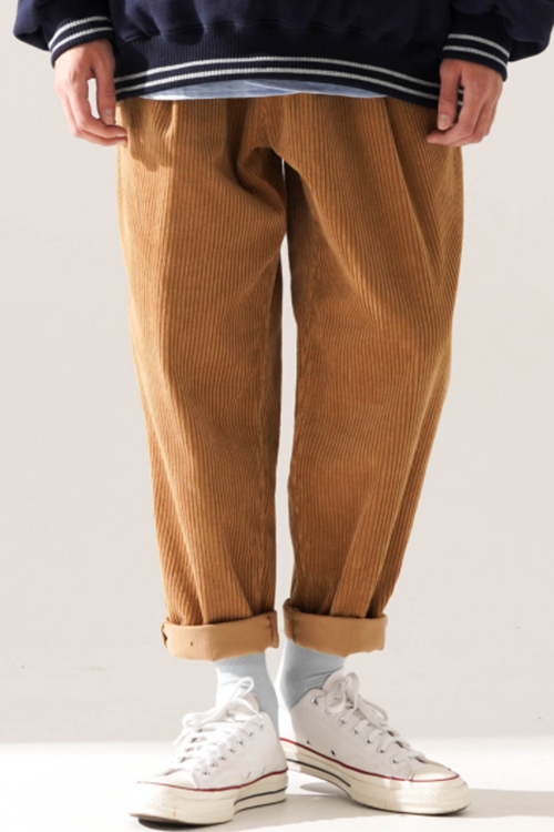 ティーダブリューエヌ(TWN) Smoothie Corduroy Pants Beige JELP3401