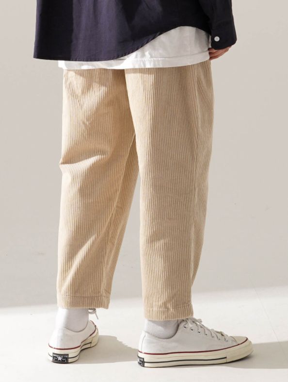 ティーダブリューエヌ(TWN) Smoothie Corduroy Pants Ivory JELP3401