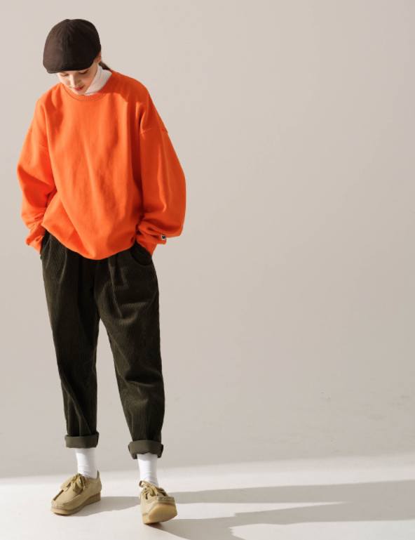 ティーダブリューエヌ(TWN) Smoothie Corduroy Pants Khaki JELP3401