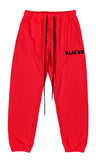 ブラックブロンド(BLACKBLOND) BBD Graffiti Side Logo Sweatpants (Red)
